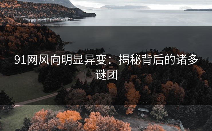 91网风向明显异变：揭秘背后的诸多谜团